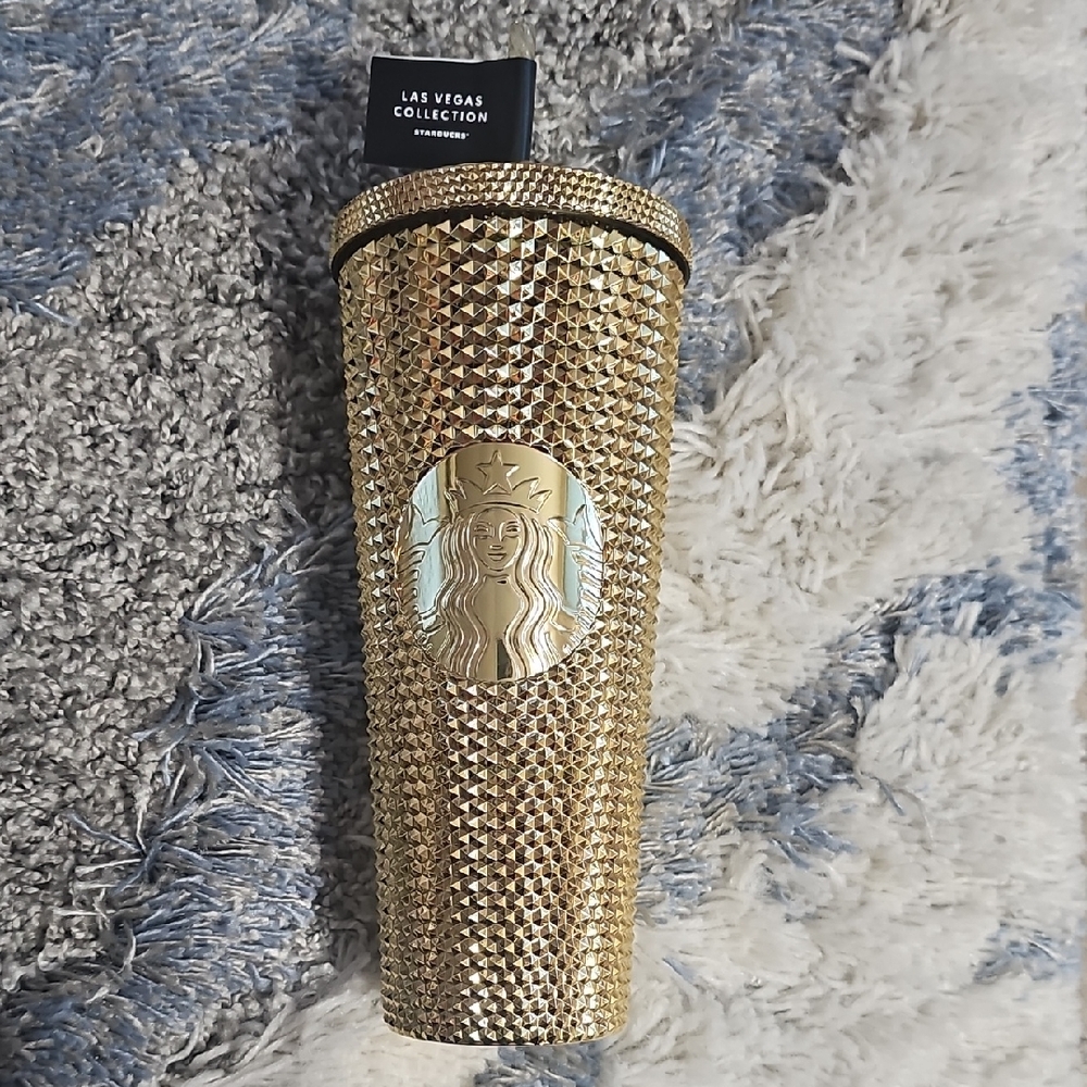 New Starbucks Las Vegas Gold Venti Tumbler